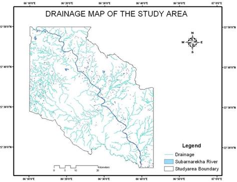 Drainage Map of the Study Area Summary and Conclusion: | Download ...