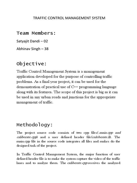 Traffic Control Management System | PDF | Traffic | Source Code