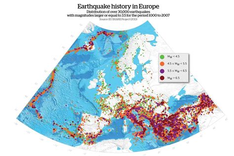 Earthquake history in Europe Earth Science, Science And Nature, United ...