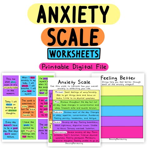 Anxiety Chart Printable