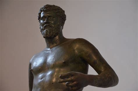 Larger than life-size bronze statue of Septimius Severus depicted in ...