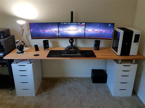 「dual monitor desk office」の画像検索結果 | Diy desk plans, Diy computer desk, Desk