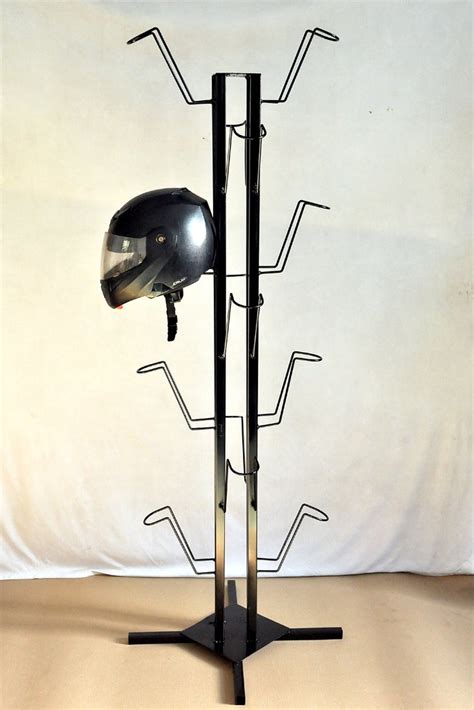 Mild-steel Helmet Stand-14 Helmets Capacity at Rs 2999/piece | Helmet ...