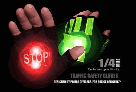 Brite Strike LED Traffic Safety Gloves - Traffic & Safety and ...