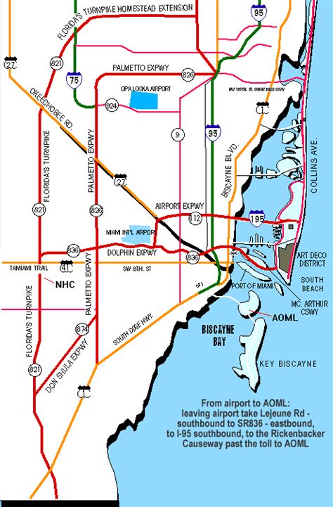 Miami Metro Map - TravelsFinders.Com