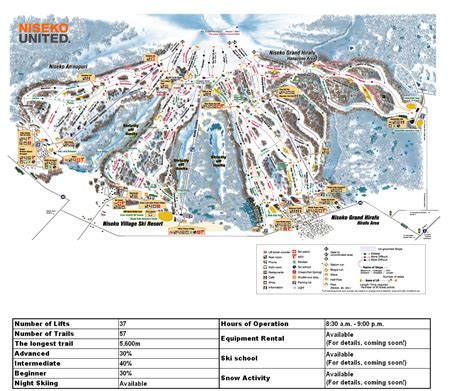 Niseko Ski Resort Map - niseko japan • mappery