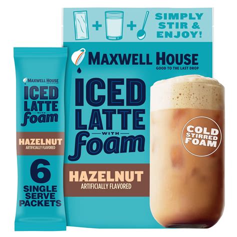 Maxwell House Iced Latte Foam - Hazelnut - Walmart.com