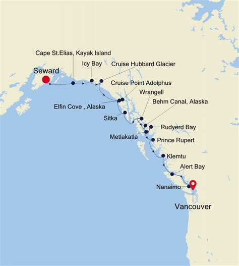 Cruise from Seward (Anchorage, Alaska) to Vancouver