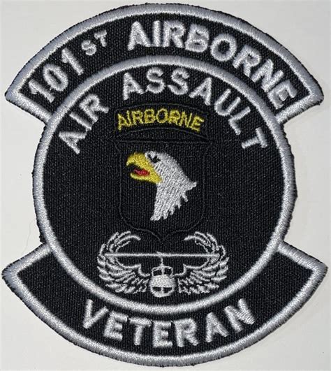 US Army 101st Airborne Division Air Assault Veteran Patch - Decal Patch ...