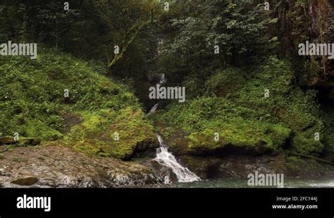 Waterfalls in Cuetzalan Mexico, Rainforest setting, can represent ...