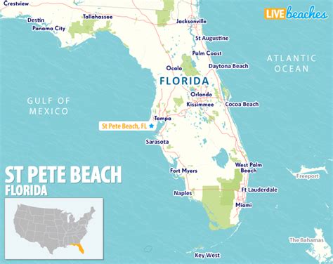 Map of St Pete Beach, Florida - Live Beaches