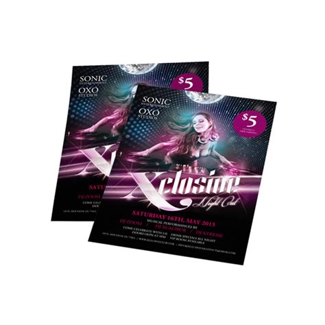 Club Card Flyers – Color Print