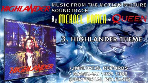 3. Highlander Theme (Highlander Soundtrack by Michael Kamen & Queen ...