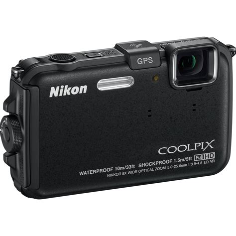 Nikon Coolpix AW100 Waterproof Digital Camera (Black) 26290 B&H