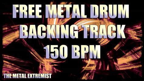 Free Heavy Metal drum track 150 bpm | Backing track for guitar - YouTube