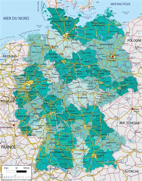 Brandenburg Map - Germany