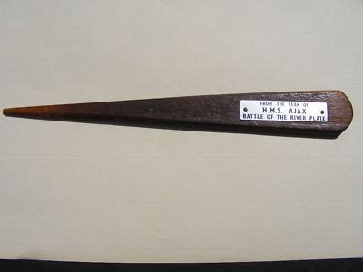 HMS AJAX (Battle of the River Plate) Teak Letter Opener | #247273071