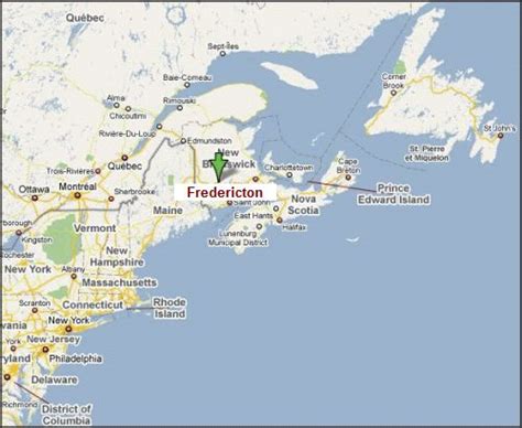 Fredericton Map