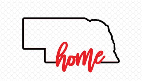 Nebraska Svg Nebraska State Outline Nebraska Home - Etsy