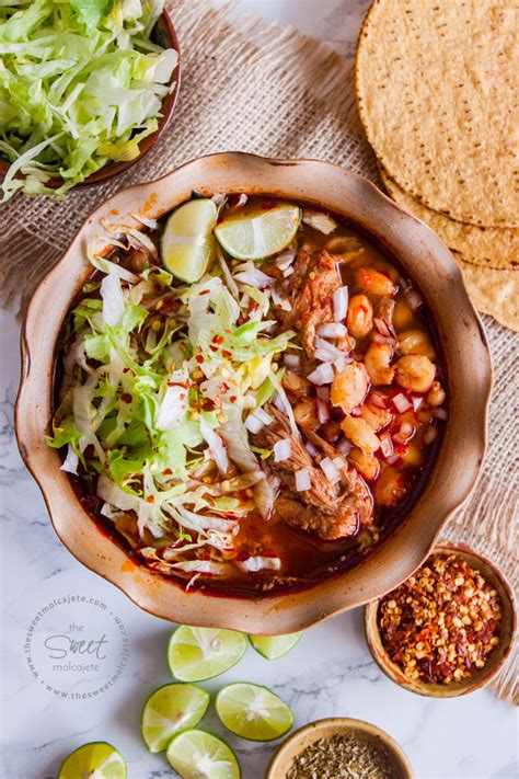 POZOLE ROJO - the sweet molcajete