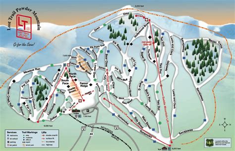 Lost Trail Ski Area Trail Map | Montana Ski Resort Maps