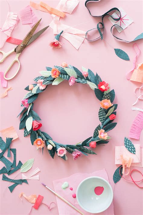 DIY Paper spring floral crown - The House That Lars Built