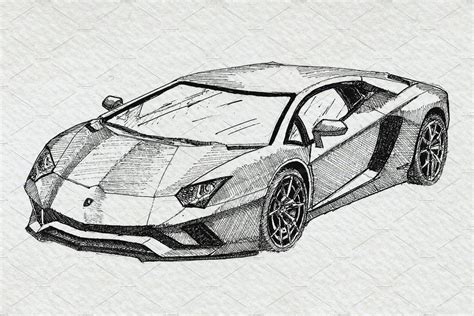 Supercars Sports Car Clipart Pack | Car drawings, Cool car drawings ...