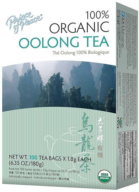 Organic Oolong Tea, 100 Tea Bags | PipingRock Health Products