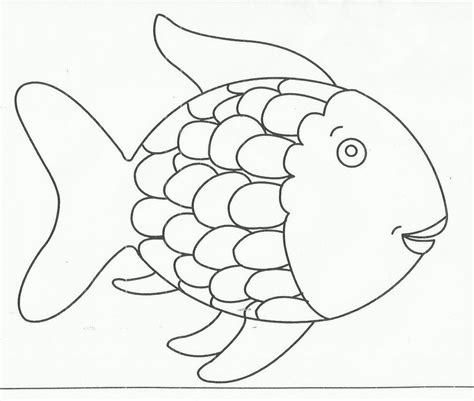 Printable Rainbow Fish Template