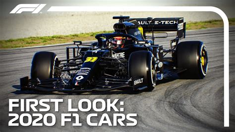 First Look! 2020 F1 Cars Hit The Track in Barcelona - YouTube