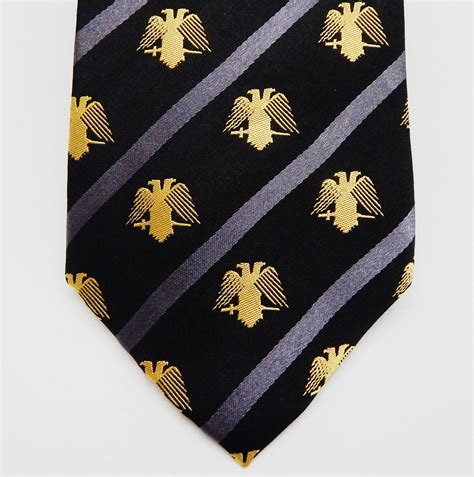 Scottish Rite of Freemasonry Black Tie by Masonic Ties