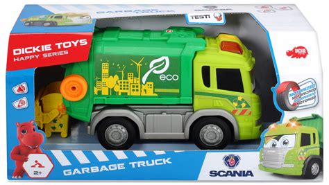 Dickie Toys 203816001 "Happy Scania - Garbage Truck" Bin Lorry Toy | eBay