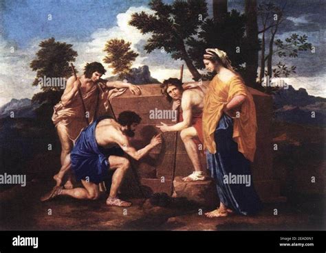 Nicolas Poussin - 'et in Arcadia Ego' Stockfotografie - Alamy