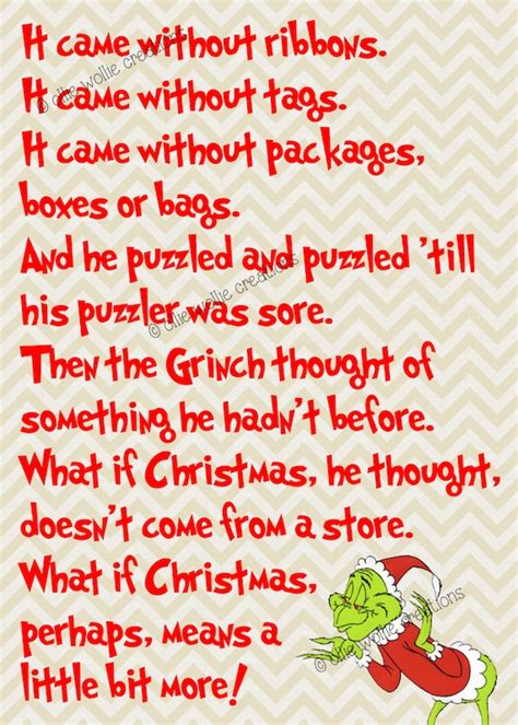 How The Grinch Stole Christmas Printable by olliewolliecreations