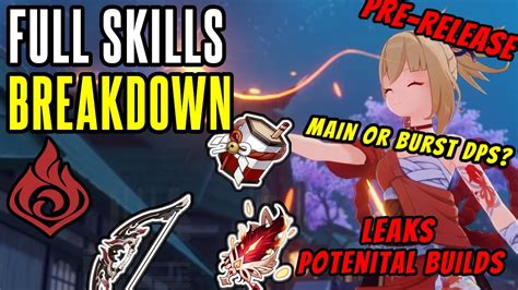 YOIMIYA Full Skills Talent BREAKDOWN and BUILDS | Leaks and Gameplay ...