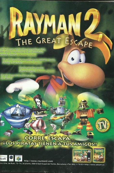 Rayman 2: The Great Escape (2000) promotional art - MobyGames