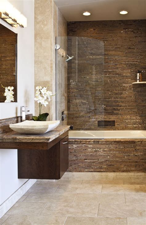 Forest Brown Marble Bathroom | bathroom tile | Pinterest