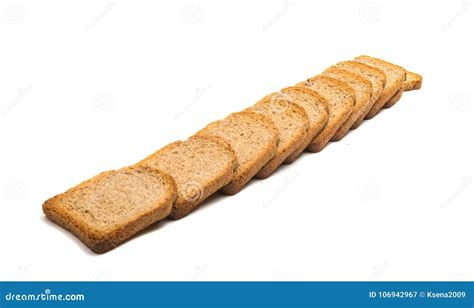 Sliced Bread Toast Isolated Stock Image - Image of piece, snack: 106942967