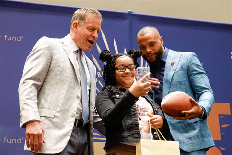 Photos: Dallas Cowboys QB Dak Prescott, Troy Aikman team up for charity