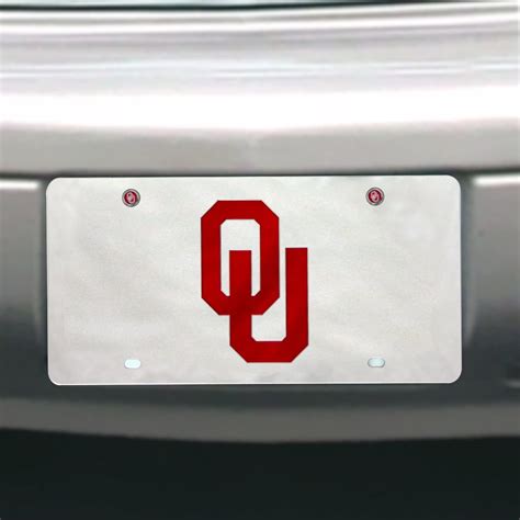 Amazon.com : NCAA Oklahoma Sooners License Plate with Screw Caps ...