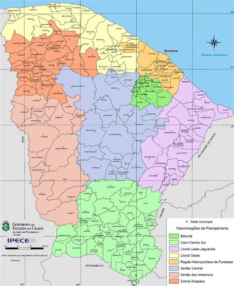 Mapa Político do Ceará