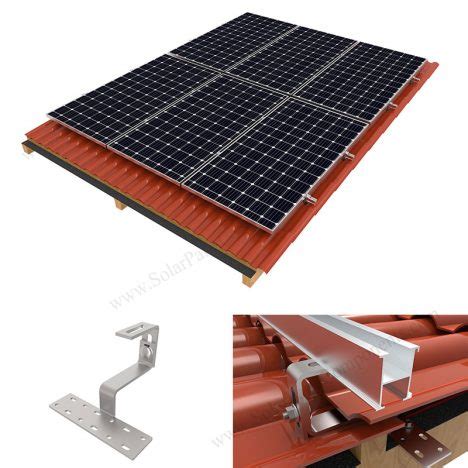 Photovoltaic system mounting design for tile roof,SPC-RF-IK10-DR