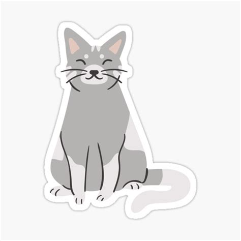 "Happy Cat" Sticker for Sale by Conando | Redbubble