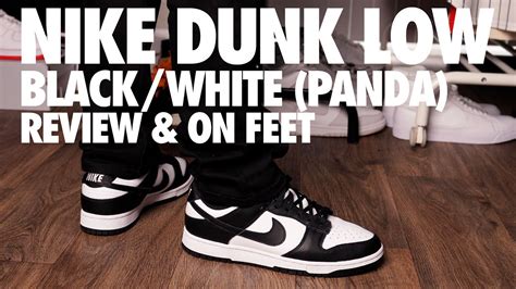 Nike Dunk Low "Panda" White Black: Review & On Feet - YouTube