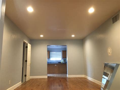 Installed 4 x 6- inch recessed lights in dining room with a dimmer s ...