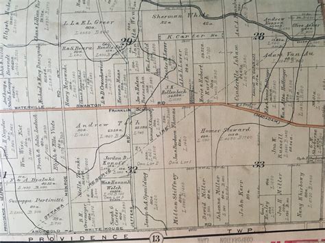 ORIGINAL 1924 Swanton & Washington Township Homeville Lucas County Ohio ...