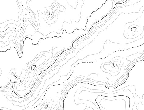 White Topographic Map Wallpaper | Mountain and Ocean Terrain Mural ...