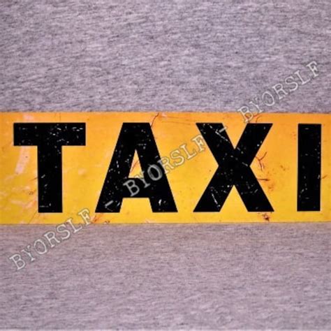 Taxi Sign - Etsy