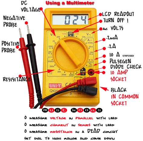 Proper use of the typical Digital Multimeter | Electrical Engineering Blog