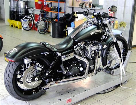 Wide glide rb racing exhaust drag bars | Harley dyna, Harley davidson ...